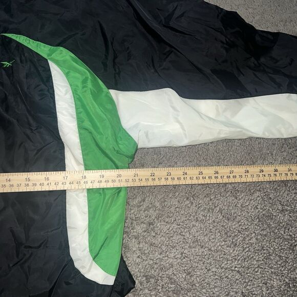 VTG 90s Reebok Windbreaker Jacket Women’s Large Green Black - Picture 7 of 8